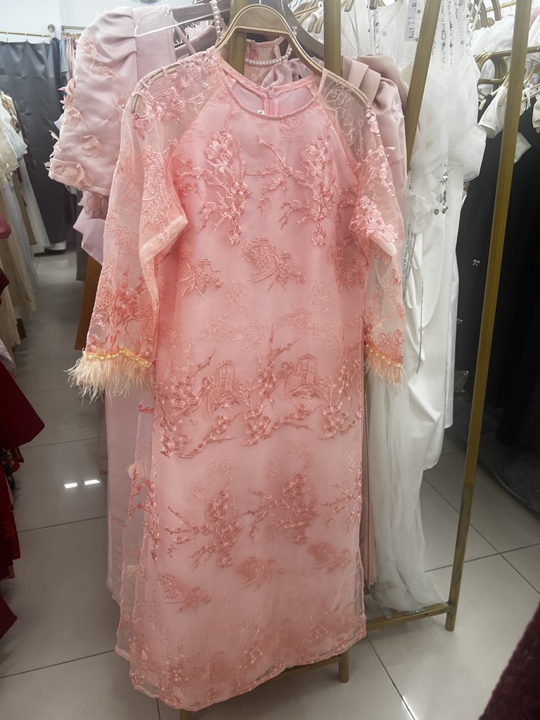 2612 Áo dài hồng