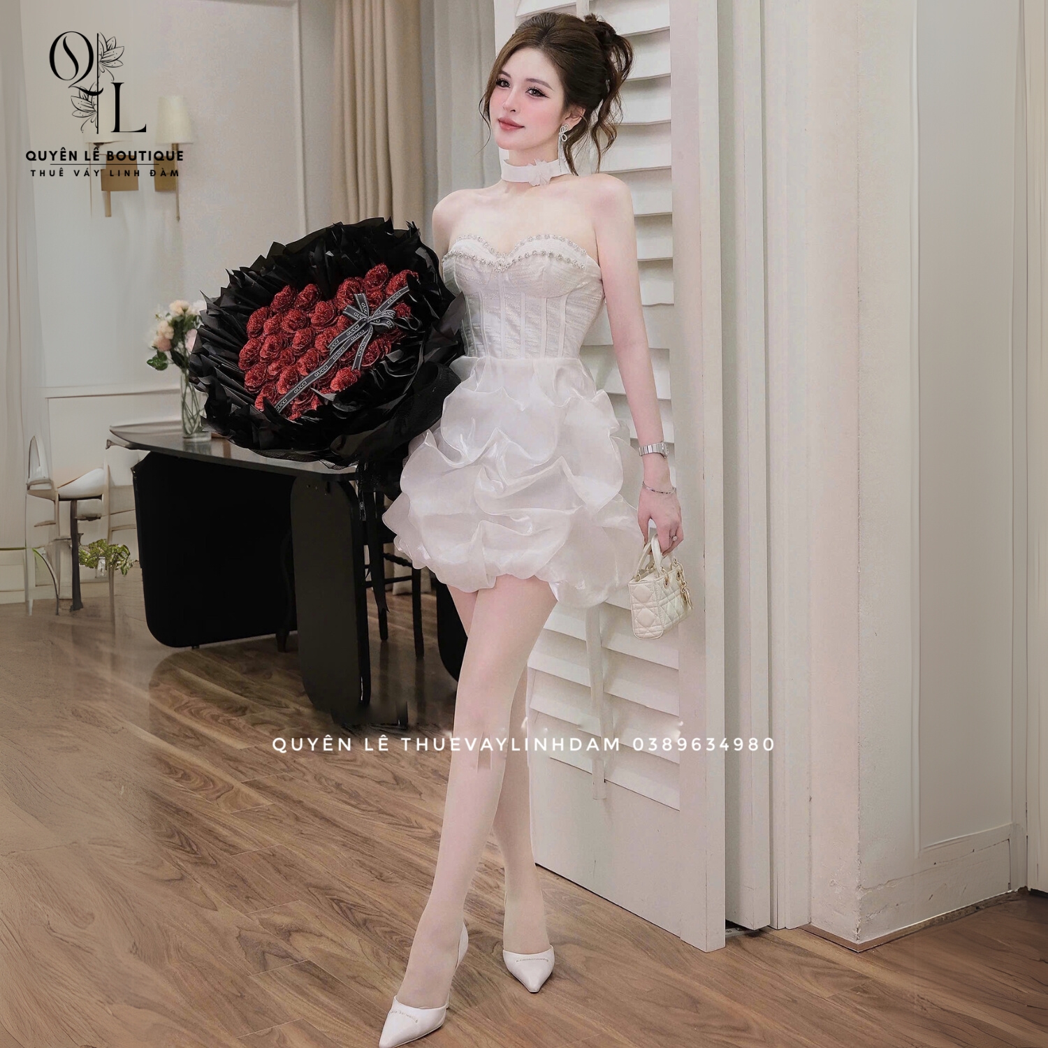 Tiệc ngắn trắng
