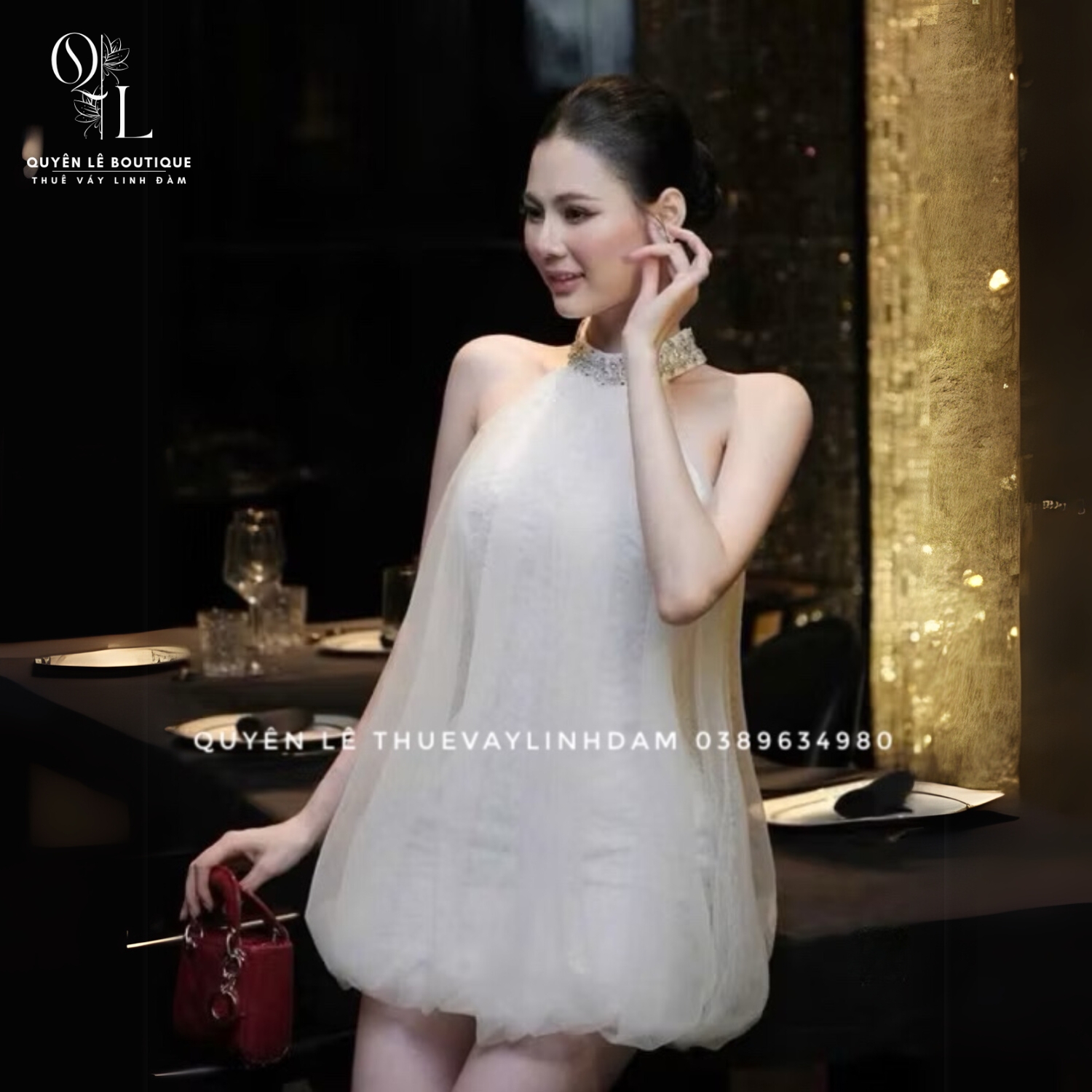 Tiệc ngắn kem yếm