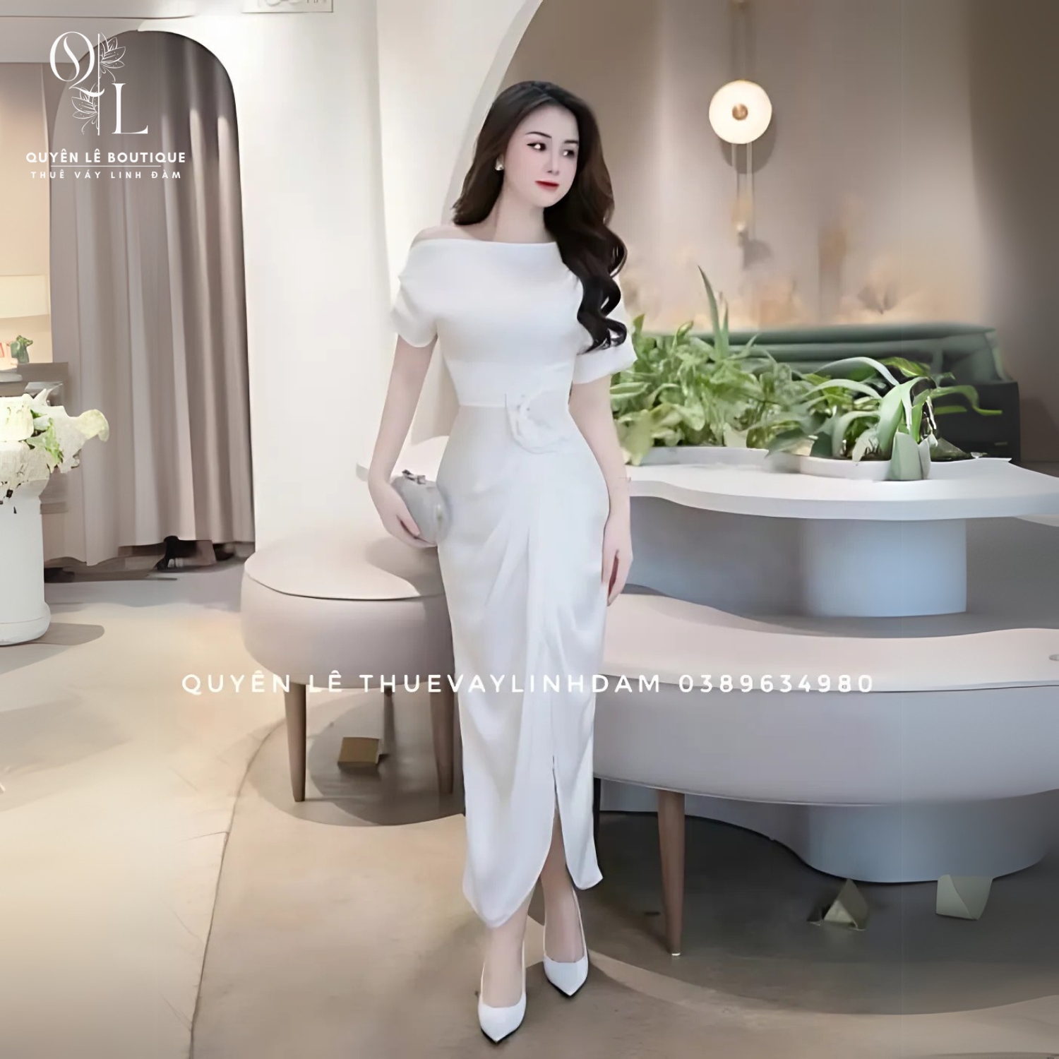 Tiệc dài trắng