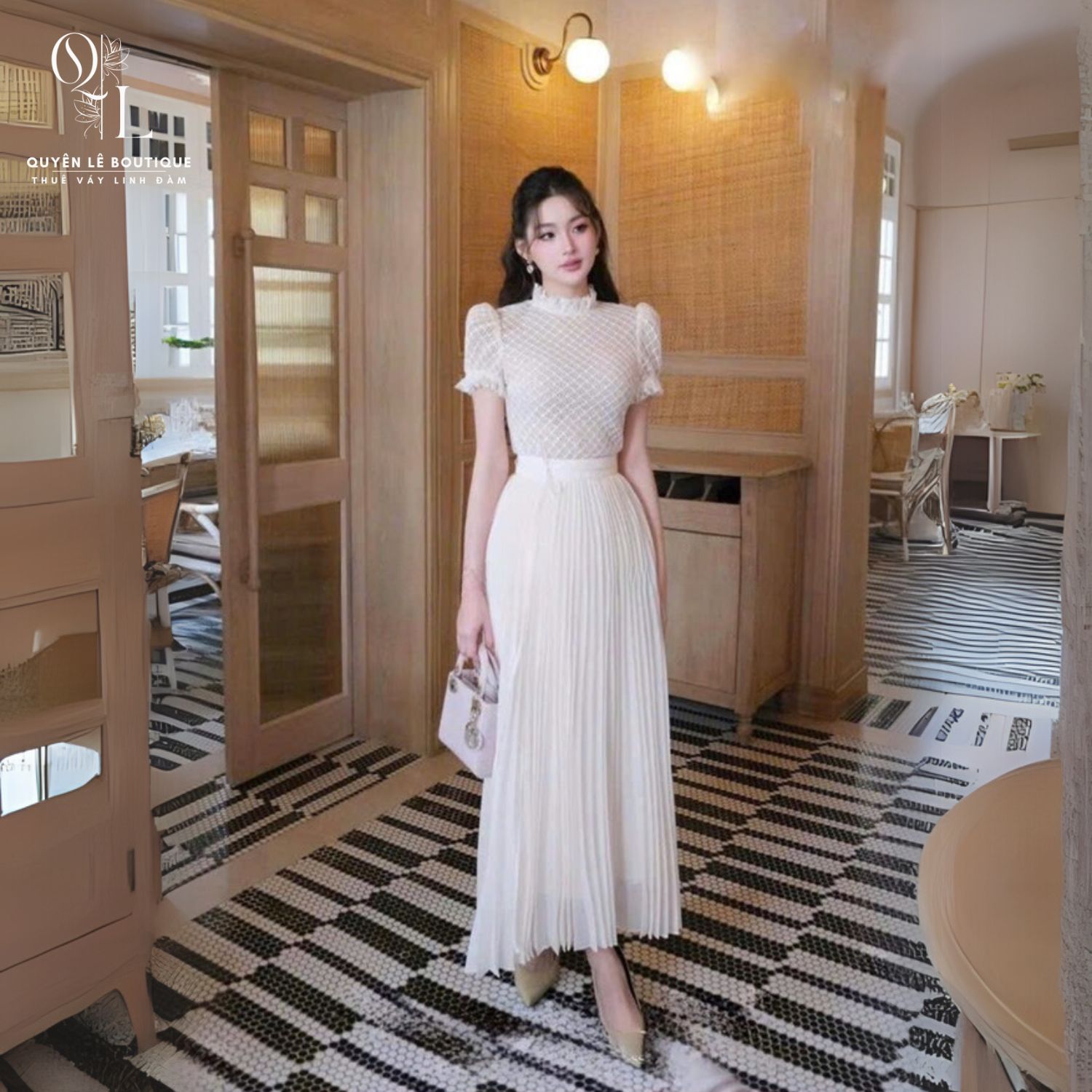 2171 Tiệc dài set kem size S