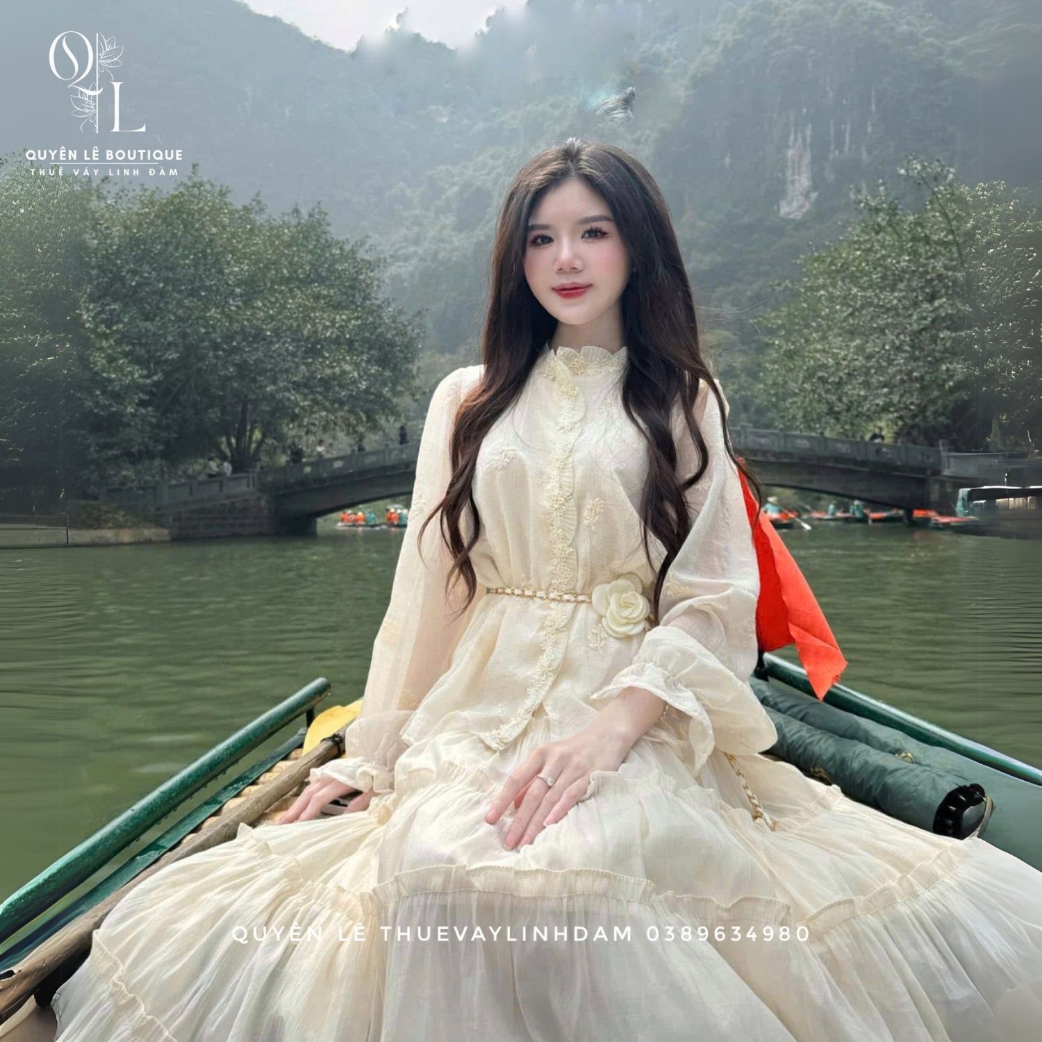 2771 Tiệc dài set kem size M