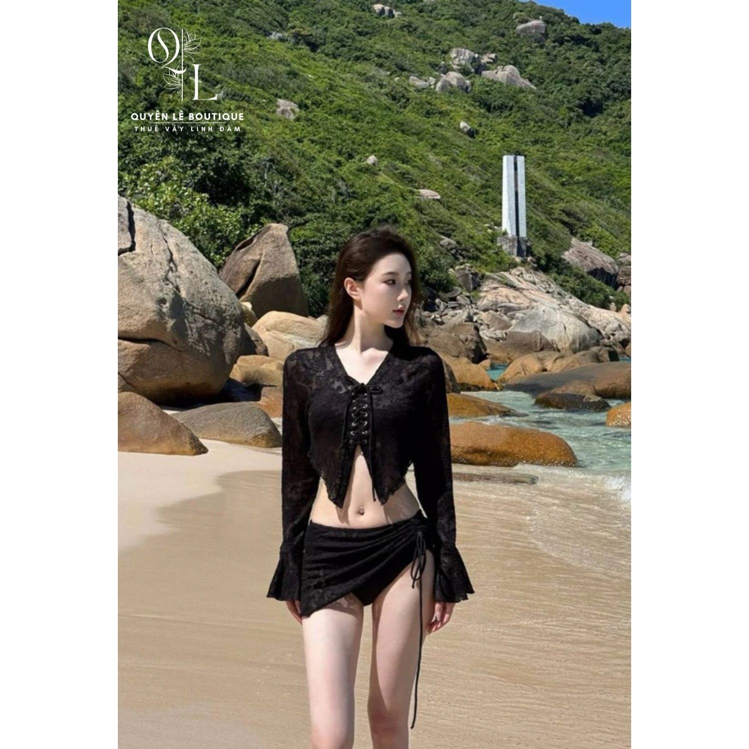 Set bikini đen