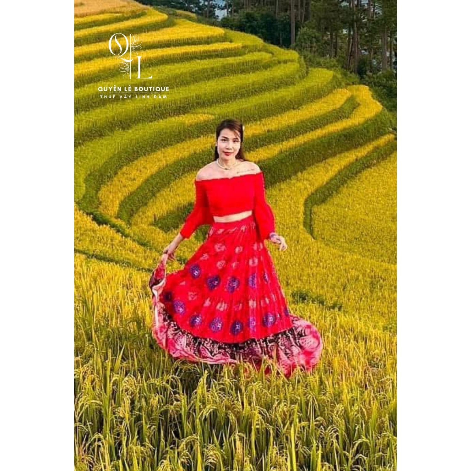 1636 Du lịch dài set đỏ núi