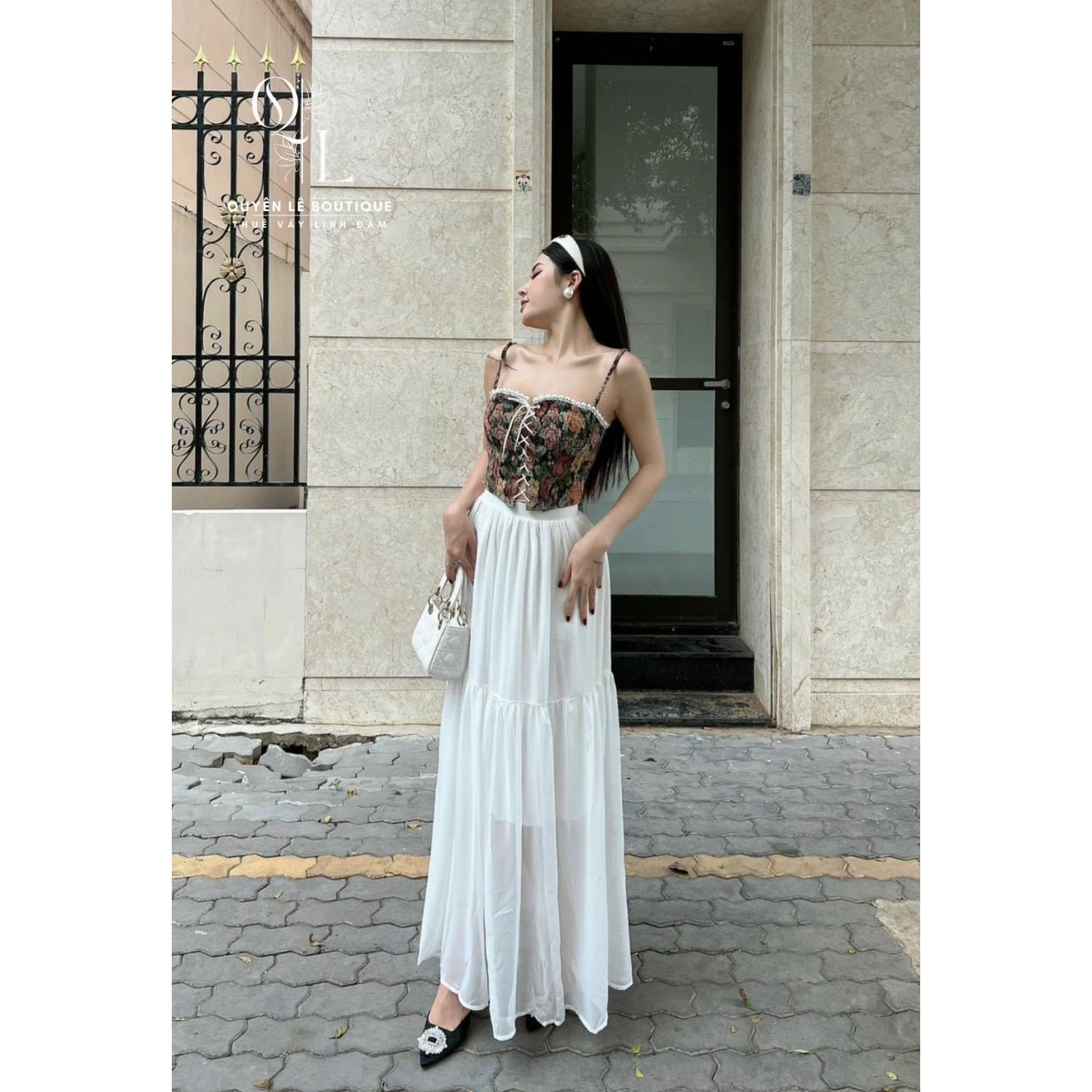 978 Set váy du lịch áo up ngực kèm chân váy