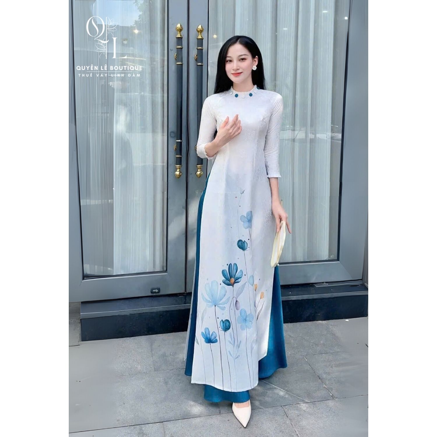 3500 ad trắng xanh