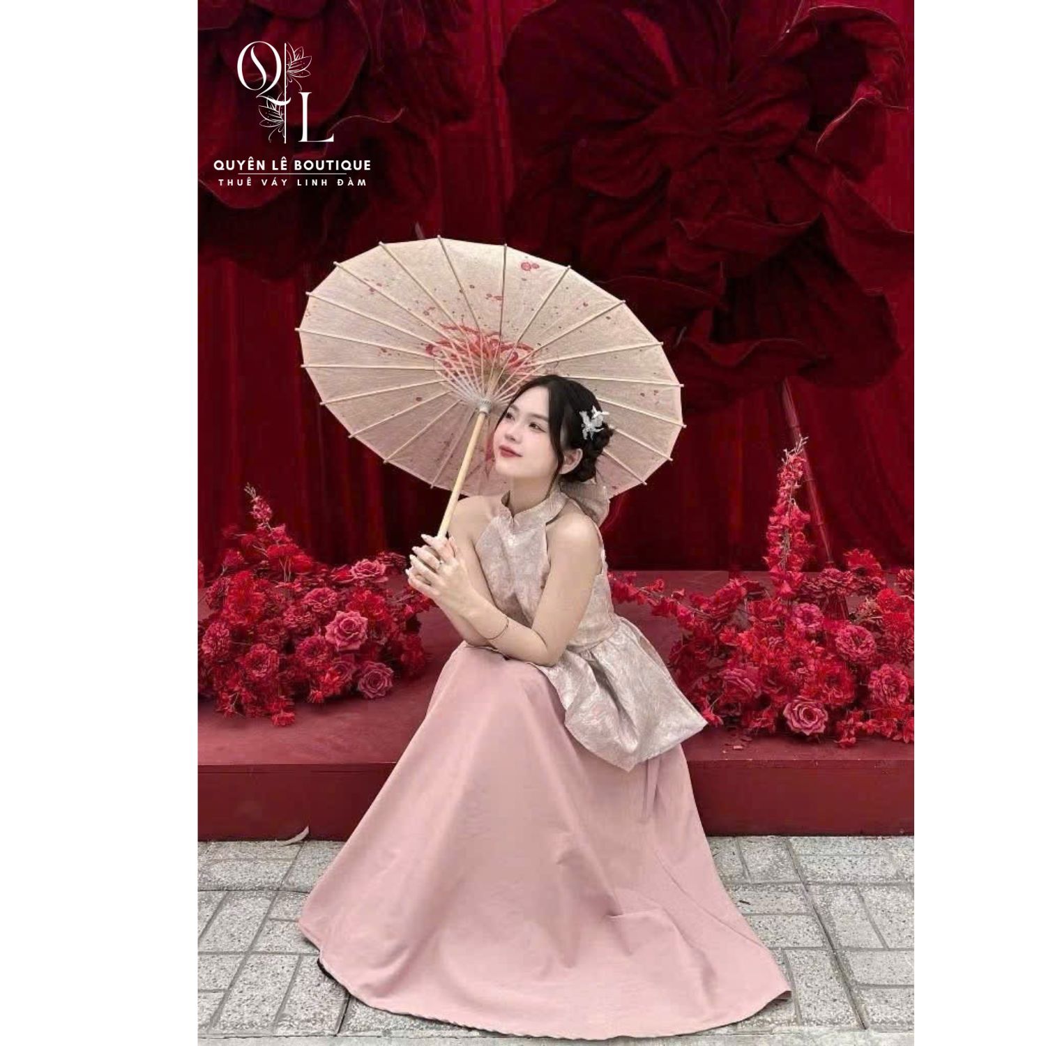 3785 set yếm hồng