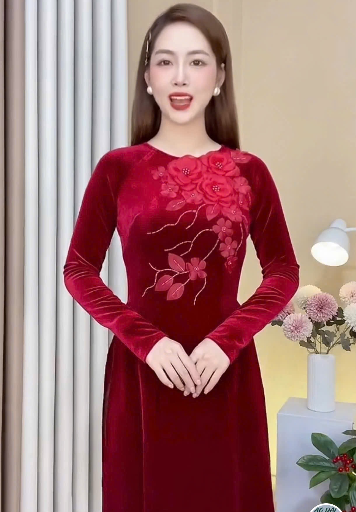 4086 ad nhung đỏ szm