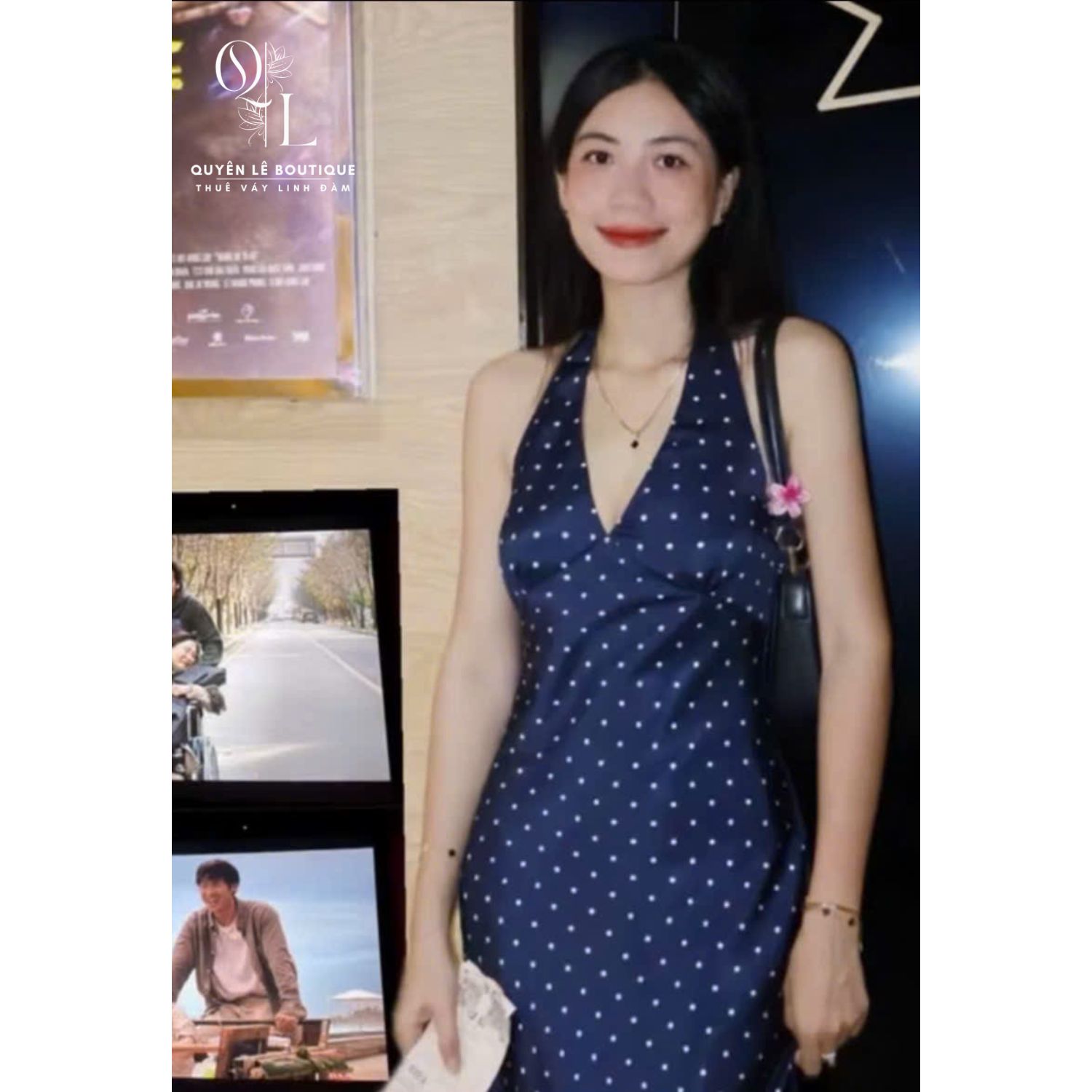 4893 dld xanh than chấm bi