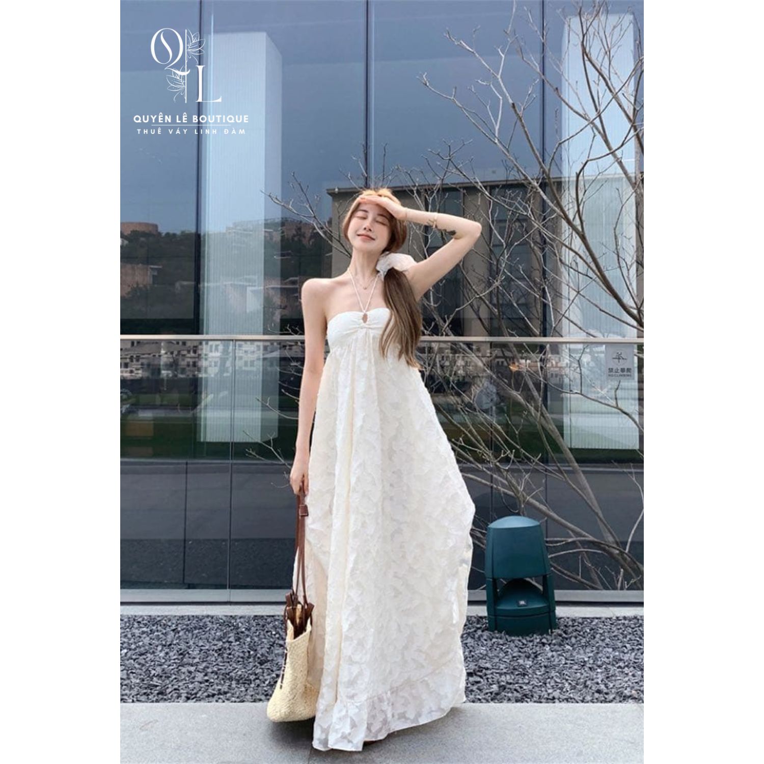 5001 dld kem trắng S,M