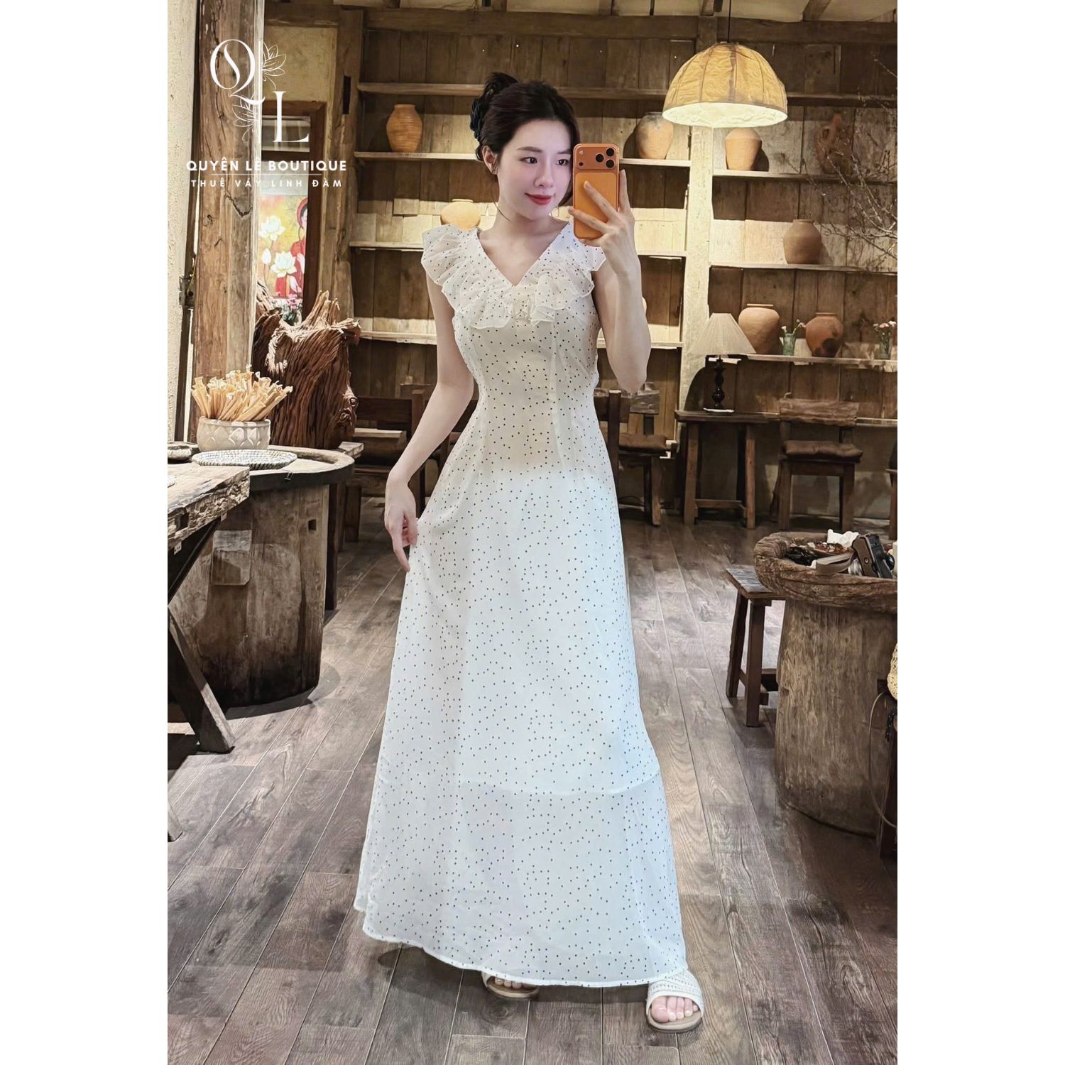 5236 dld trắng chấm bi szS