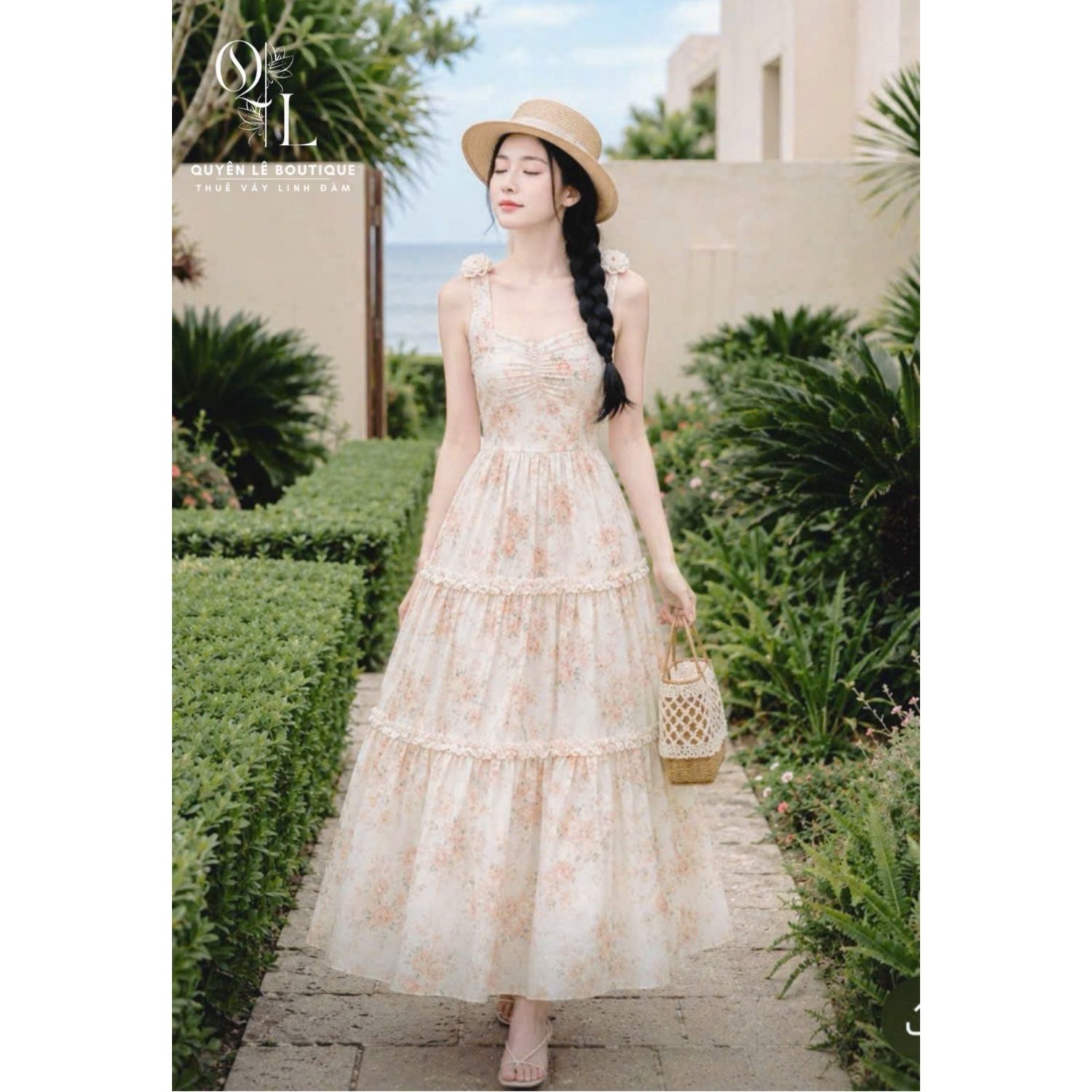5296 Dld hoa cam 2 dây hoa sz s,m