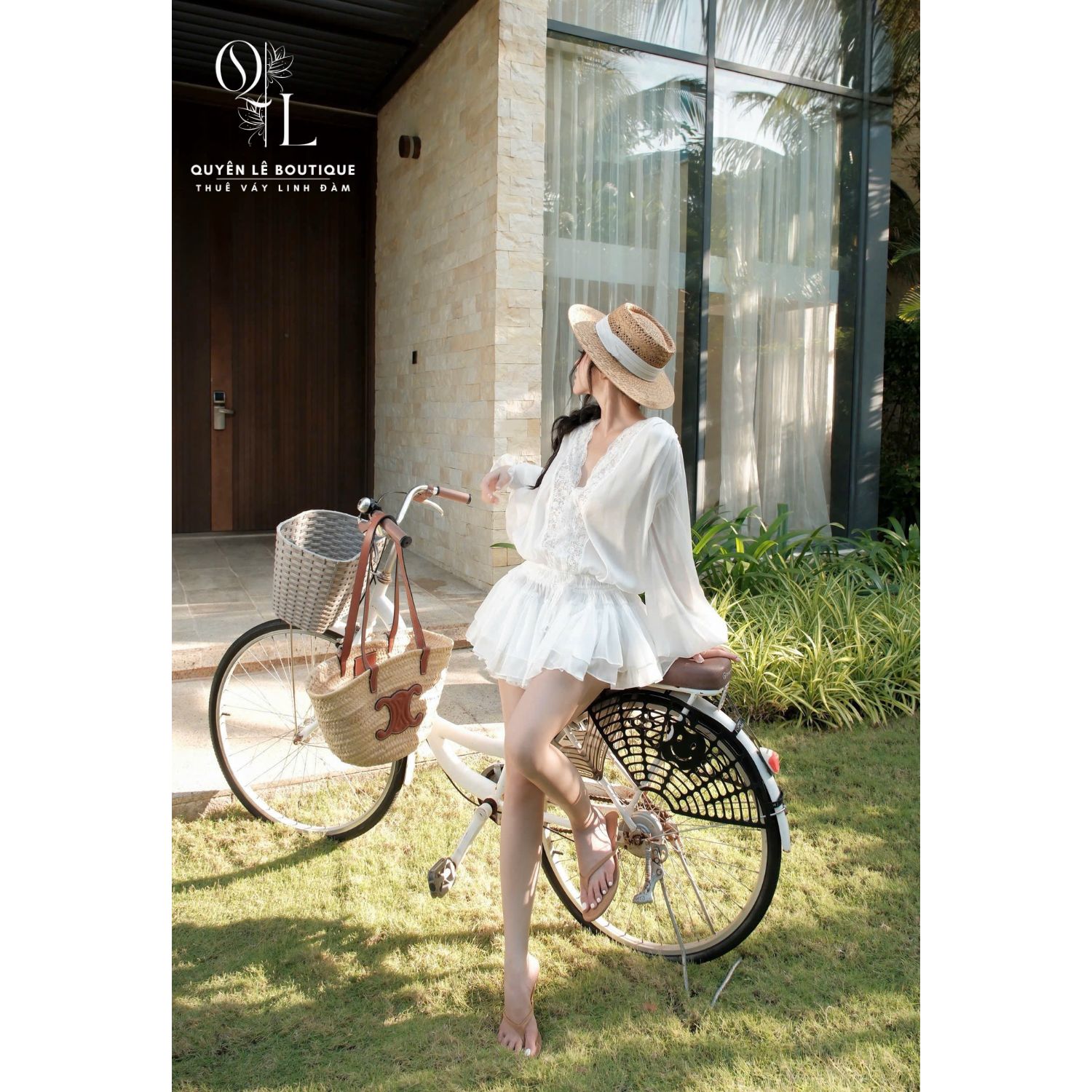 Dln set trắng sz s,m