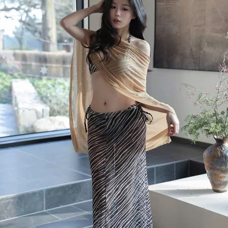 5414 bikini đen nâu nhạt