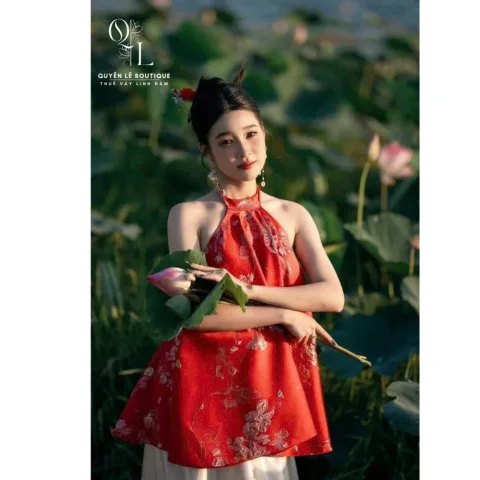 3786 set yếm đỏ