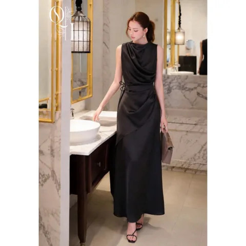Td đen lụa size S,M,XL
